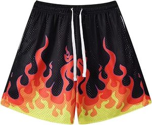 Pantalones Cortos Deportivos de Malla con Estampado Gráfico para Hombre, Pantalones Cortos Casuales de Moda, Pantalones Cortos Deportivos de Verano para Baloncesto y Ropa Urbana - Product Image 4