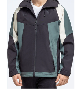 Vêtements décontractés de couleur unie pour hommes Veste en polyester Streetwear Nouvelle mode Veste en polyester confortable pour hommes - Product Image 1