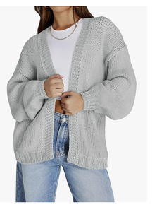 BANGLADESH CUSTOM LOGO DIRECT FACTORY NEW ARRIVAL <b>WOMENS</b> OVERSIZED CHUNKY <b>CARDIGAN</b> SWEATERS OPEN FRONT <b>LONG</b> <b>CARDIGANS</b> KNIT COATS - Product Image 4