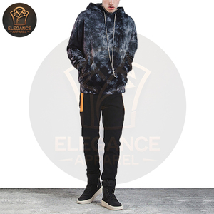 Sweats à capuche pour hommes Streetwear personnalisés, Vestes à capuche imprimées par teinture style hip hop OEM/ODM Fabricant Vente en gros de vestes à capuche - Product Image 5