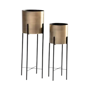 Pots de fleurs design faits à la main pour la meilleure qualité jardinière de fleurs avec support à la mode intérieur et extérieur décoratif S/3 Pot planteur - Product Image 6