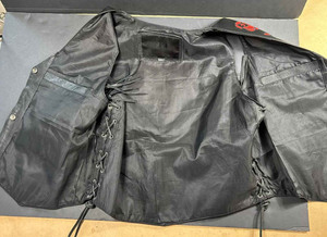 Nuevo Chaleco de cuero para motocicleta informal personalizado para hombre, resistente al viento, impermeable, transpirable, diseño personalizado, estilo vaquero para motocicleta - Product Image 3