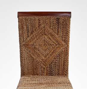 เก้าอี้รับประทานอาหารหวายธรรมชาติราคาถูกที่สุด เฟอร์นิเจอร์โครงไม้มะฮอกกานี เก้าอี้สวนกลางแจ้ง - Product Image 4