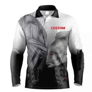 Vêtement de pêche haut de gamme pour homme 2026, protection solaire UPF50, séchage rapide, léger, impression par transfert thermique, 100% polyester respirant - Product Image 2