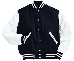 Veste de baseball brodée de chenille surdimensionnée pour hommes avec col rabattu à la mode style universitaire - Product Image 3