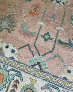 พรมขน100% แบบแอบสแตรกพรมปูพื้นสำหรับตกแต่งห้องนั่งเล่นซักได้ดีไซน์ล่าสุด - Product Image 6