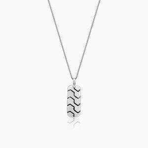 Colgante Humble para Él, Plata Oxidada, Perla de Agua Dulce, Diamante, Baño de Rodio, Cadena de Caja, Oro Rosa, Estilo Moderno para Compromiso - Product Image 2