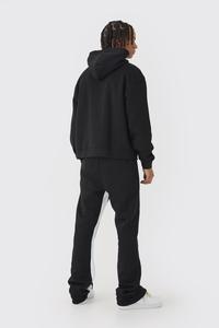 Baggy pantalons de survêtement évasés Sport Jogging costumes survêtements pour hommes Streetwear personnalisé coton pantalons de survêtement et ensemble à capuche - Product Image 5