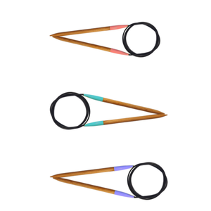 Natural wood <b>cable</b> <b>knitting</b> needles designed for comfort. Smooth circular needles with flexible <b>cable</b> for <b>sweaters</b>, hats - Product Image 4