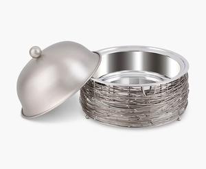 Casserole en acier inoxydable de luxe faite à la main, style arabe tendance, la plus vendue, de qualité supérieure, avec couvercle, écologique, pour table - Product Image 2