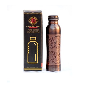Antique <b>Copper</b> Handmade Water <b>Bottle</b> with Customized Design for Hotel Home Kitchen Tabletop <b>Copper</b> <b>bottles</b> - Product Image 2