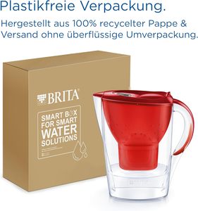 Jarra de filtro de agua BRITA Marella roja (2,4 L) que incluye 1 cartucho Maxtra Pro All-in-1-Filtro de agua para agua potable - Product Image 5