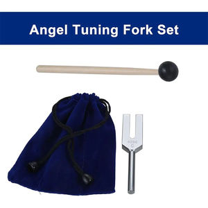 Diapasón de acero inoxidable Angel Tuning de 4096 Hz con martillo de silicona, bolsa de almacenamiento suave y set de diagnóstico - Product Image 6