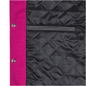 Chaqueta Varsity para Hombre, Mezcla de Lana, Manga Negra y Blanca, Estilo Casual de Invierno, Cuello Alto, Impresión por Descarga, Ecológica, Resistente al Viento - Product Image 6
