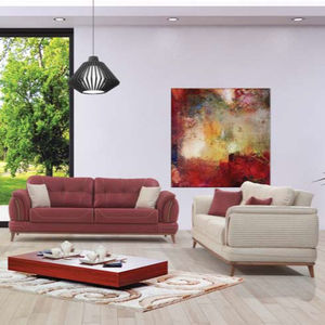 Conjunto de sala de estar de lujo Floria, diseño moderno con función de masaje, recién llegado, sistema de sofá cama hecho de madera, muebles turcos - Product Image 1