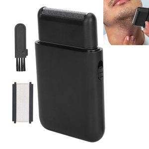 Afeitadora Eléctrica USB para Hombre, Recortadora de Barba, Cuchillas de Acero Inoxidable Portátiles, Resistente al Agua IPX7, Lavable, Idioma de Funcionamiento Alemán - Product Image 6