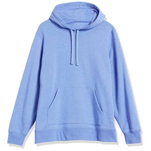 Solid <b>Blue</b> Color <b>Women's</b> Hoodie with Custom Logo Front Casual Streetwear Slim Fit Eco-Friendly Fleece <b>Hoodies</b> by BRANDSOON INDS - Product Image 2
