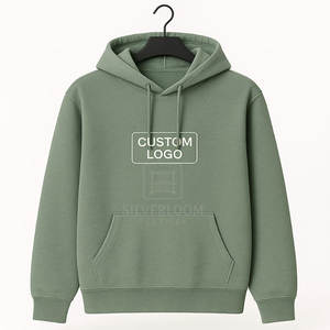 Sudaderas con capucha de lana para Hombre | Tela de algodón Chambray 280 GSM | Logotipo personalizado OEM ODM | Sudadera informal con capucha de invierno - Product Image 1
