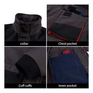 Uniformes de Trabajo de Seguridad, Overol de Trabajo de Algodón, Color y Talla Personalizados, Alta Calidad, Certificado Oeko-Tex, Antialérgico para Hombre - Product Image 5