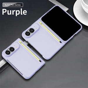 เคสโทรศัพท์แบบพับได้สำหรับแอปเปิ้ล ไอโฟน 18 โฟลด์/อัลตร้า บุลเล็ต เพ็น ซีรีส์สกินฟีลหรูหราธุรกิจกันกระแทกฝาครอบป้องกันลายนิ้วมือ - Product Image 3
