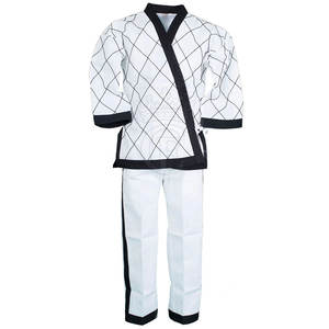 Uniforme de Taekwondo en blanco liso para hombre con logotipo personalizado Uniforme de Taekwondo para artes marciales - Product Image 1