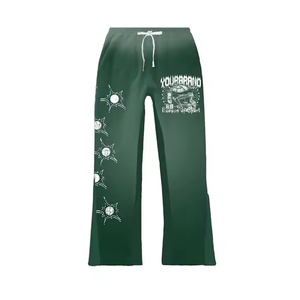 Meilleures ventes Survêtement évasé en molleton de coton pour hommes et femmes personnalisé de qualité hivernale Pantalon cargo de survêtement Produit de gros - Product Image 6