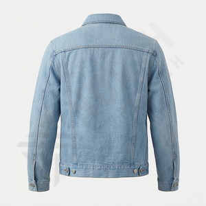 Veste d'hiver personnalisée pour homme, veste en jean délavée au soleil, style vintage streetwear, patchwork, lavage à l'acide, vêtements d'extérieur tendance - Product Image 2