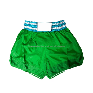 Shorts de combat MMA en satin personnalisés en gros, impression par sublimation sur le devant, respirants, légers, 220g, shorts d'entraînement de kickboxing unisexes - Product Image 2