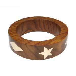 Brazalete de madera nuevo de lujo para fiesta, boda, compromiso, uso de nuevo diseño, brazalete de madera de acacia de estilo personalizado de alta calidad, hecho a mano 100% - Product Image 3