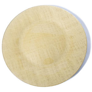 Plato de exhibición de alimentos de color dorado con diseño en relieve Plato de comida rápida de metal de la más alta calidad y plato de carga a buen precio - Product Image 1