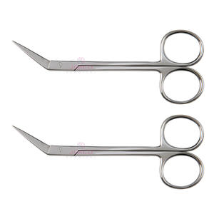 Ciseaux à iris coudés en acier inoxydable de qualité supérieure, 115 mm, sur mesure |   Ensemble d'instruments chirurgicaux à pointe fine certifiés CE pour une précision accrue - Product Image 3