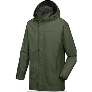 Chaqueta impermeable para senderismo, chaqueta Softshell con capucha para hombre, chaqueta cortavientos, ropa impermeable y transpirable, ropa de trabajo - Product Image 1