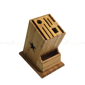 BFKD001 Vietnamese Bamboo Knife Holder with <b>Roll</b> <b>Bag</b> Elegant and Practical Kitchen Accessory - Product Image 5
