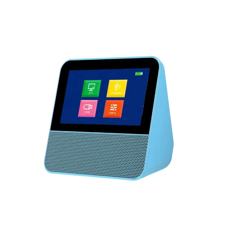 Venta al por mayor 7 pulgadas Mini reproductor portátil de TV analógica con batería recargable Bluetooth para el hogar al aire libre