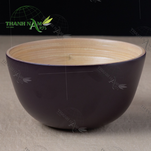 Nouvelle arrivee Bol en bambou biologique fait à la main personnalisé OEM, Bol de service écologique naturel antimicrobien lavable au lave-vaisselle - Product Image 4