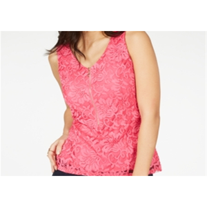 Top Asimmetrico in Seta Poplin con Colletto e Cerniera Frontale per Donna Thalia Sodi, Vestibilità Ampia per Autunno e Primavera, Taglie XS-XL, Rosa - Product Image 3