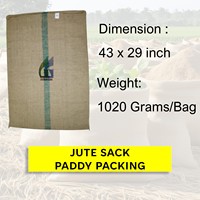 109x74 cm 1020g sac de jute pour emballage de paddy nouveau sac de jute sacs de qualité supérieure fournisseur d'emballage textile Goodman Global Bangladesh