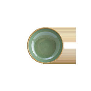 Assiette creuse en porcelaine Bonna Sage Hygge 10 cm, vert naturel, faite à la main, texturée, moderne, pour servir - Product Image 1