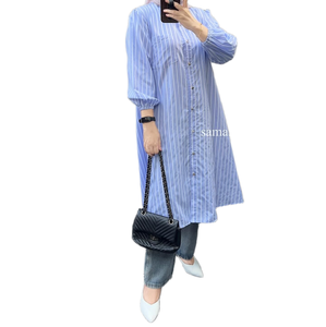 Pijama Kurta para mujer con diseño floral, traje de algodón moderno y cómodo para uso diario - Product Image 6
