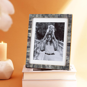 8x10 Bone <b>Picture</b> <b>Frames</b> Chic Photo <b>Frame</b> Handmade Vintage from (8x10, Grey) Bone Inlay Photo <b>Frame</b> - Product Image 3