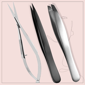 Vente chaude pince à sourcils en acier inoxydable allemand pince à épiler pointue à sourcils résistante à la rouille pince à épiler de maquillage à pointe inclinée ciseaux à ressort - Product Image 6
