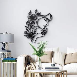 Elegante Arte Metálico de Pared de Diseño Artístico Decorativo para Colgar, Adecuado para Paredes de Dormitorio y Sala de Estar - Product Image 3
