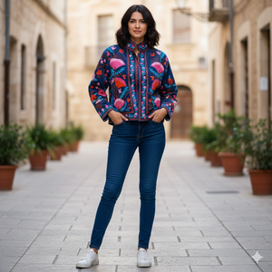 Veste longue pour femme, motif à carreaux, doublure en coton, manteaux d'hiver grande taille avec logo - Prix de gros - Product Image 1