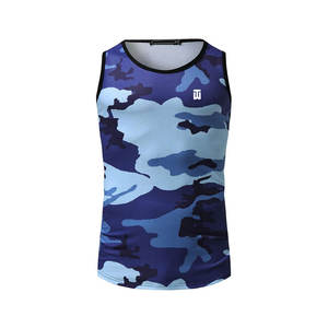 Camiseta sin mangas deportiva de verano para hombre, chaleco de algodón liso informal para gimnasio y culturismo, Material de malla transpirable para correr y hacer ejercicio - Product Image 3