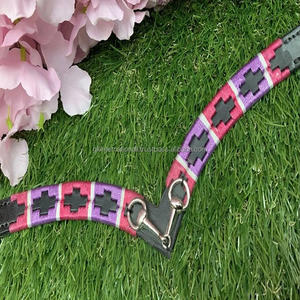 แฟนซีโปโลหนังม้าคิ้ววงดนตรีที่มีม้าบิตที่มีอยู่ในการออกแบบหลายสีและขนาด - Product Image 4