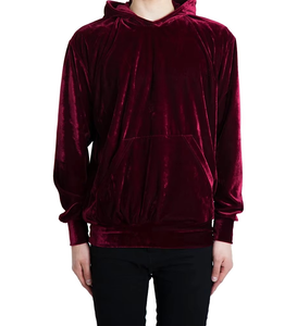 Unisex Velvet Velour <b>Swag</b> Fashion Hoodie Breathable Casual Summer Hooded Embroidered Design Sustainable Anti-Shrink - Product Image 5
