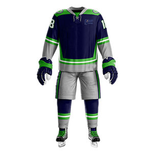 Uniforme de Hockey sobre Hielo de Poliéster Transpirable y Ecológico, Nuevo Estilo, Fácil de Usar, Diseña Tu Propio Logotipo para Jugadores de Equipo - Product Image 1