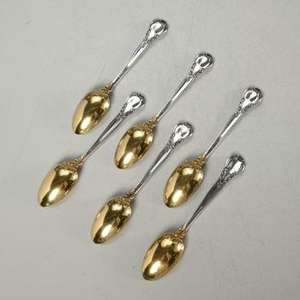 Newest Design Stainless Steel Kitchenware Dessert <b>Spoons</b> Set with Gold Plated Finished Perfect for <b>Soup</b> Metal Handle From India - Product Image 2