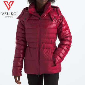 Chaqueta acolchada de Invierno para mujer de calidad superior superventas Color sólido con cierre de cremallera Logotipo frontal resistente al agua Suministro ODM - Product Image 1