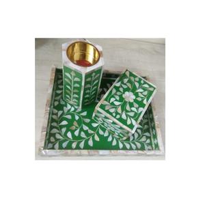 Handmade Mother of Pearl Incense Burner with <b>Bone</b> Inlay Bakhoor Burner for Spring & Summer Incense Holders Fall <b>Season</b> - Product Image 2